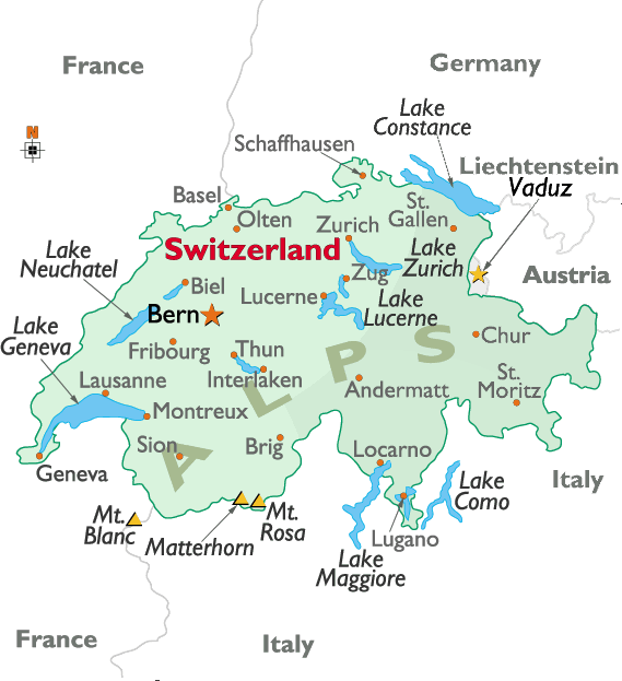 switzerland St. Gallen map